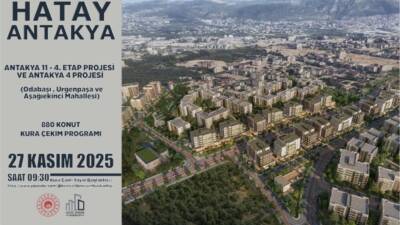 Hatay’ın Antakya ilçesinde yürütülen kentsel dönüşüm projeleri kapsamında tamamlanan toplam