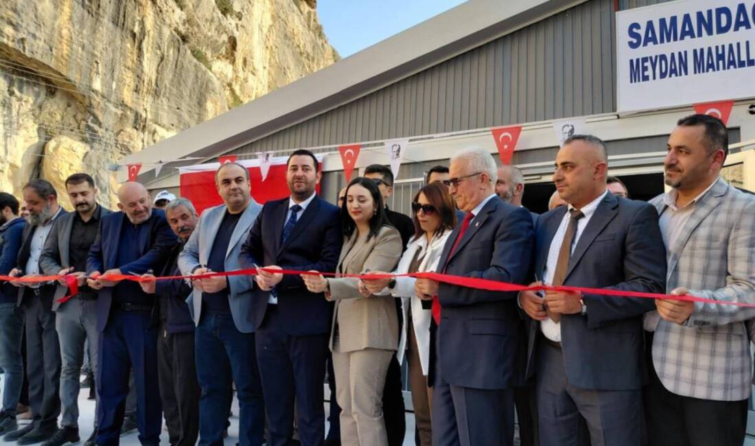 Samandağ ilçesi Meydan Mahallesi’nde yapımı tamamlanan çok amaçlı salon, düzenlenen