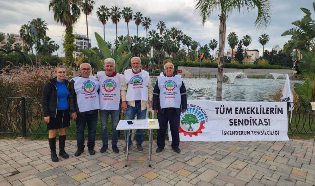 İskenderun’daki emekliler derneği, tamamen yasal olarak ve Kaymakamlığa bilgi verilmek