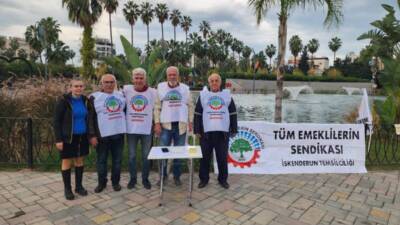 İskenderun’daki emekliler derneği, tamamen yasal olarak ve Kaymakamlığa bilgi verilmek