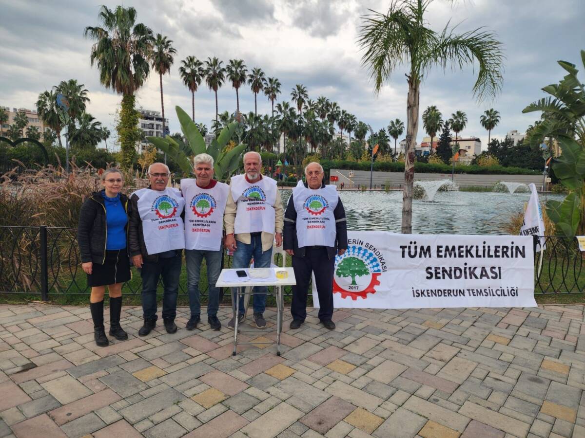 İskenderun’daki emekliler derneği, tamamen yasal olarak ve Kaymakamlığa bilgi verilmek