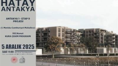 Hatay’ın Antakya ilçesinde yürütülen Antakya 1 – Etap 9 Projesi