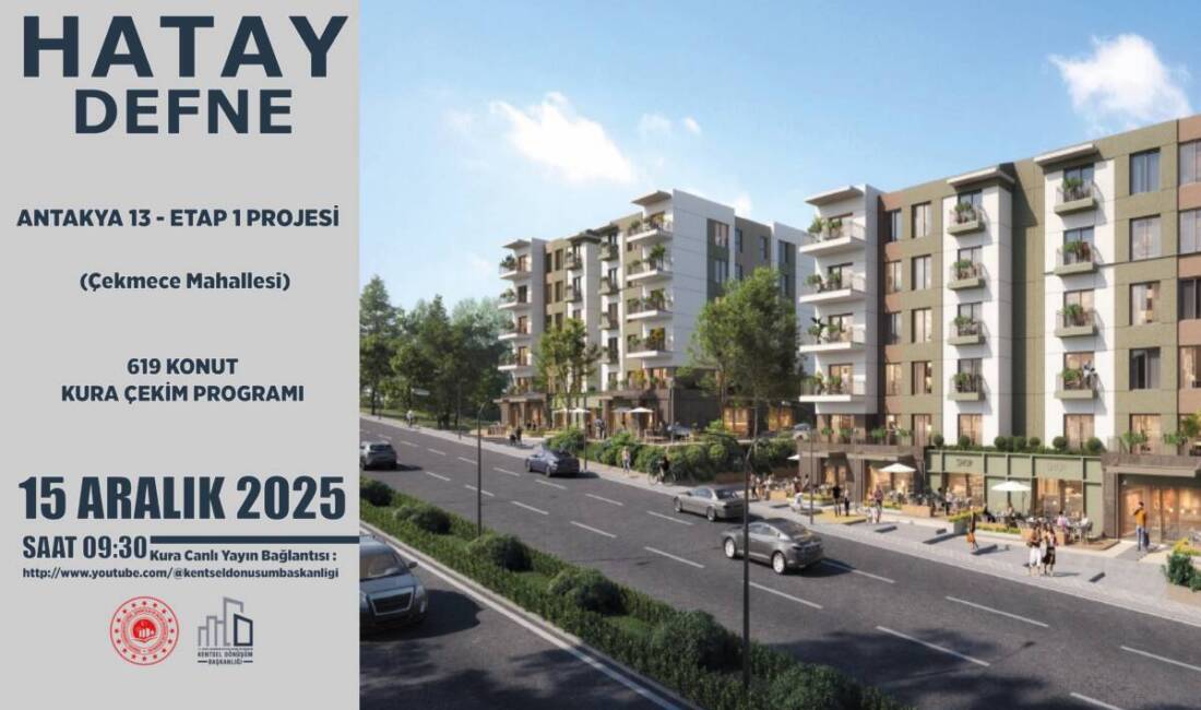 Hatay’da 2 Bin 227 Konut İçin Kura Heyecanı Hatay’da deprem sonrası inşa edilen konutların hak sahiplerini belirleyecek kura