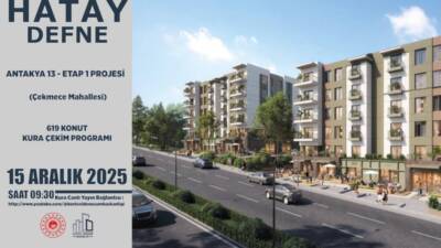 Hatay’da deprem sonrası inşa edilen konutların hak sahiplerini belirleyecek kura