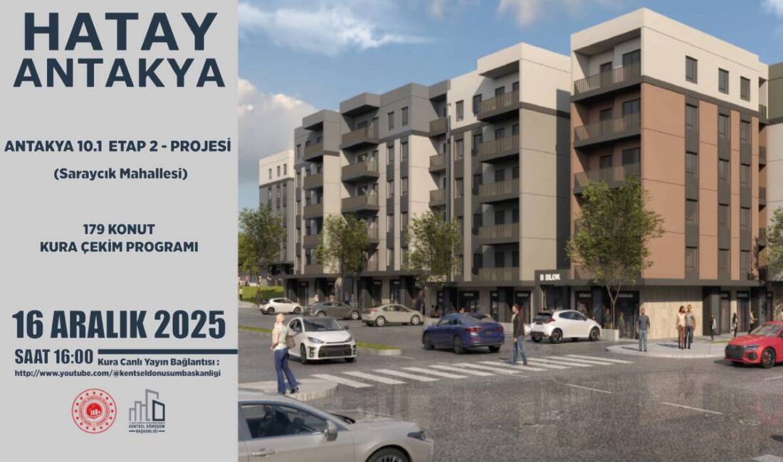 Hatay’ın Antakya ilçesinde yürütülen Antakya 10.1 Etap 2 Projesi kapsamında