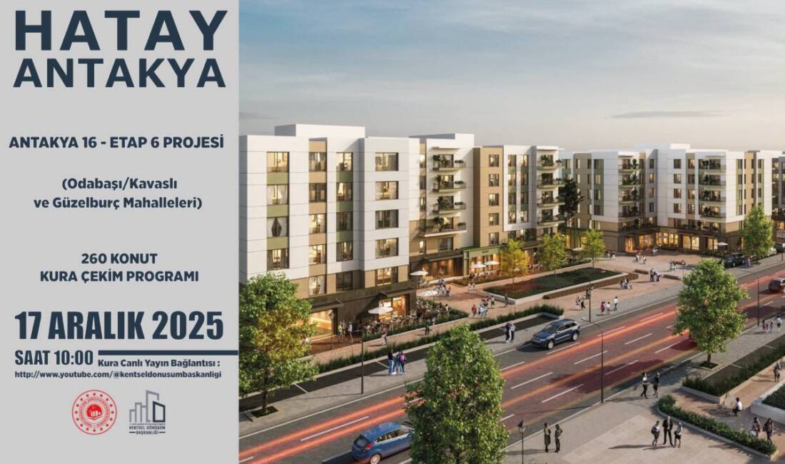 Hatay 16. Etap Konutları İçin Kura Günü Hatay’ın Antakya ilçesinde yapımı tamamlanan konutlar için kura çekimi heyecanı