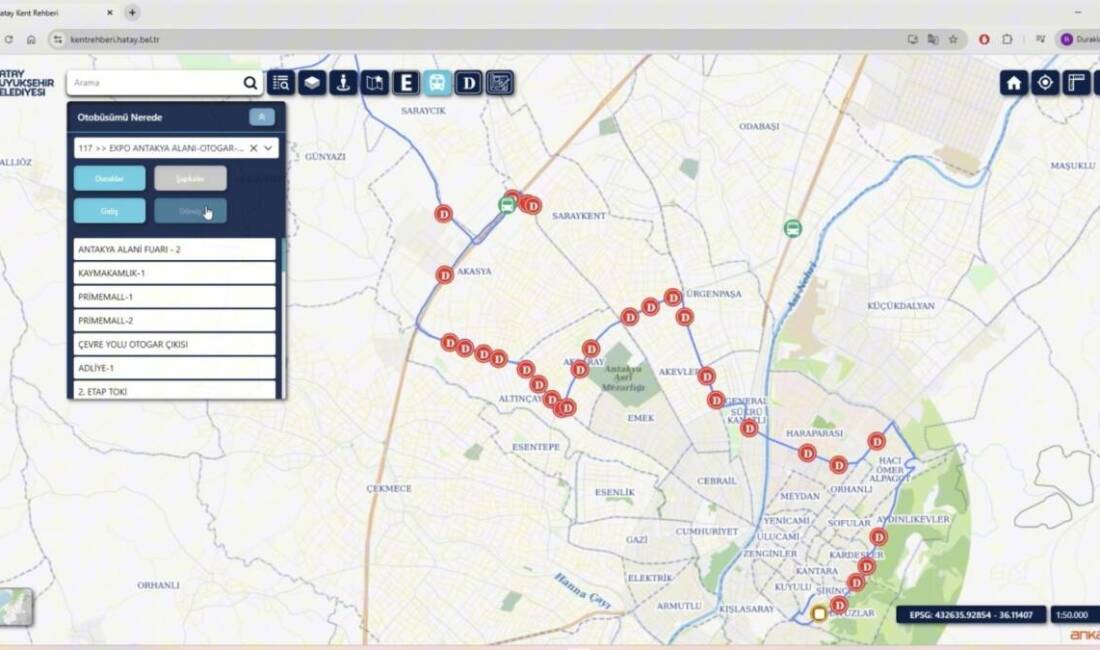 Hatay Büyükşehir Belediyesi (HBB), kent içi ulaşımı daha erişilebilir ve