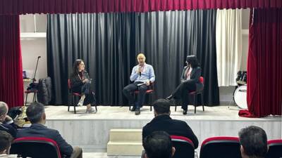 KOÇ HOLDİNG BÜNYESİNDEN 50 UZMAN İSİM HATAY’A GELDİ, FEN LİSELİLERLE