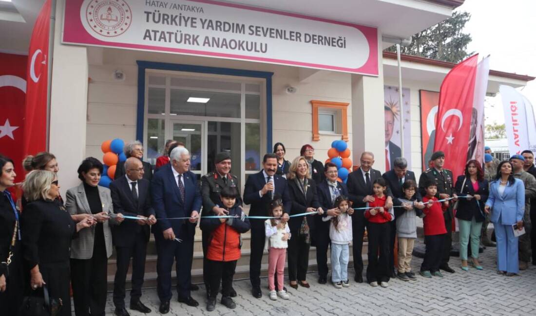 Türkiye Yardımsevenler Derneği’nin yaptırdığı anaokulu açıldı