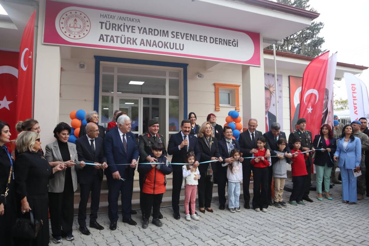 Türkiye Yardımsevenler Derneği’nin yaptırdığı anaokulu açıldı