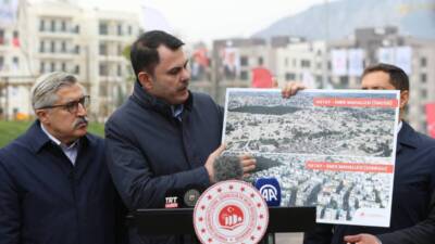 Çevre, Şehircilik ve İklim Değişikliği Bakanı Murat Kurum, Hatay’daki Yüzyılın