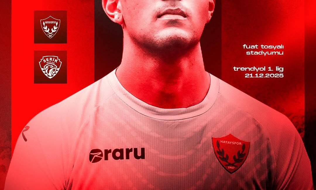 Atakaş Hatayspor, Trendyol 1. Lig’in 18. haftasında sahasında Serikspor ile