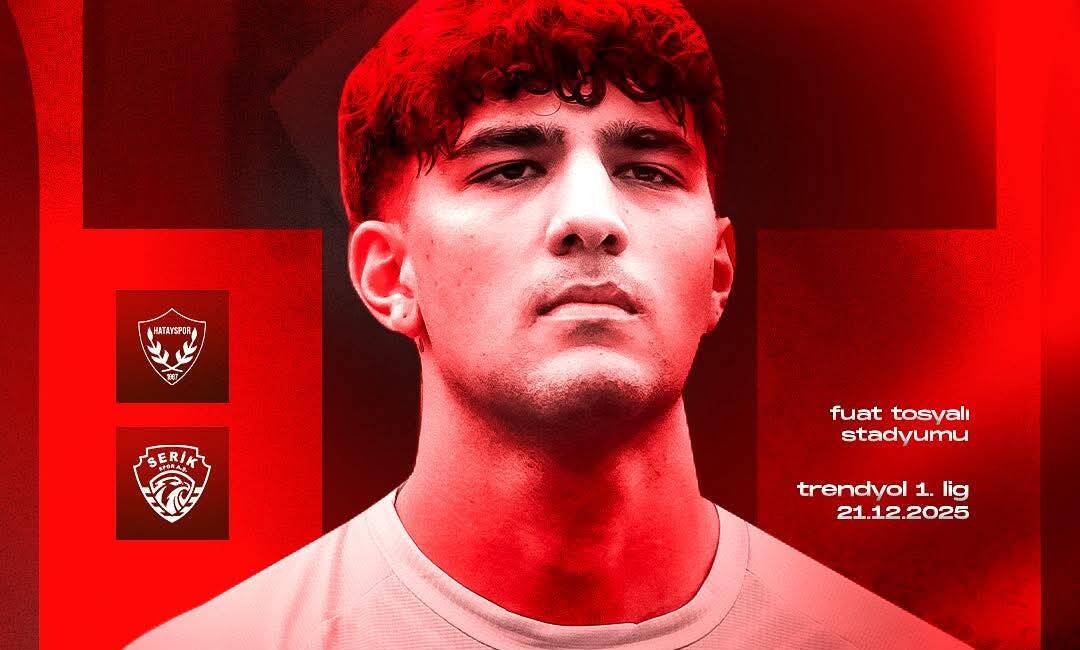 Atakaş Hatayspor, Trendyol 1. Lig’in 18. haftasında sahasında Serikspor ile