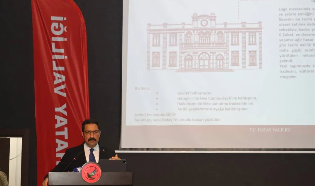 Hatay Valiliği’nin yeni kurumsal logosu, Hatay Kültür Sanat Çarşısı’nda düzenlenen