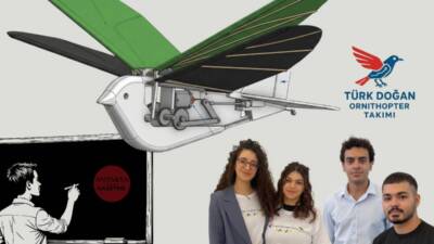 Deprem bölgesinden çıkan dört genç mühendis adayı, Türkiye’nin ilk ornithopter