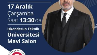 Hatay Büyükşehir Belediye Başkanı Mehmet Öntürk, 17 Aralık Çarşamba günü