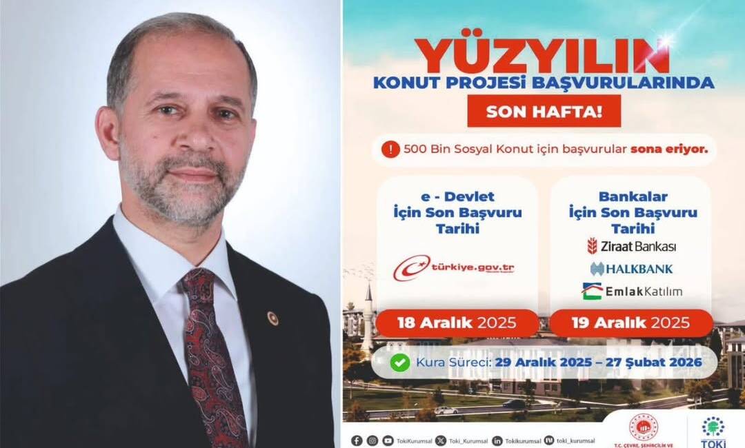 500 bin konut için son başvuru: Geri sayım başladı Çevre, Şehircilik ve İklim Değişikliği Bakanlığı koordinasyonunda 81 ilde eş