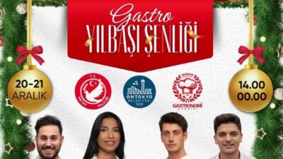 Hatay’ın zengin mutfak kültürünü, alışveriş ve yeni yıl coşkusuyla bir