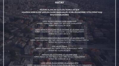 Hatay genelinde rezerv alanlara ilişkin yürütülen çalışmalar kapsamında, vatandaşların bilgilendirilmesi