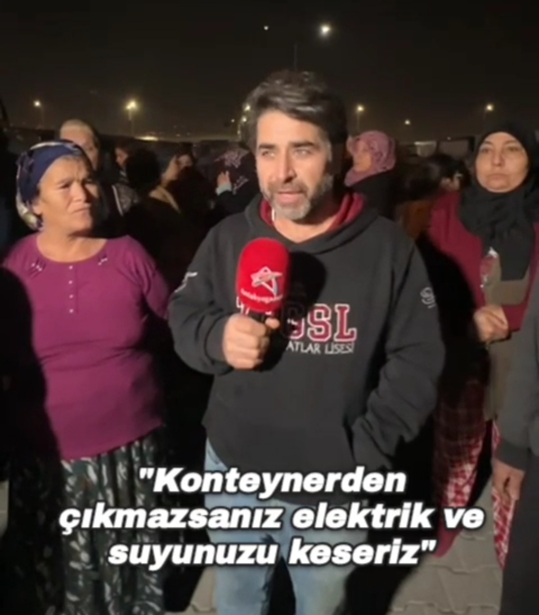 Hatay’ın Antakya ilçesinde bulunan Katar-3 Konteyner Kent’te büyük bir huzursuzluk