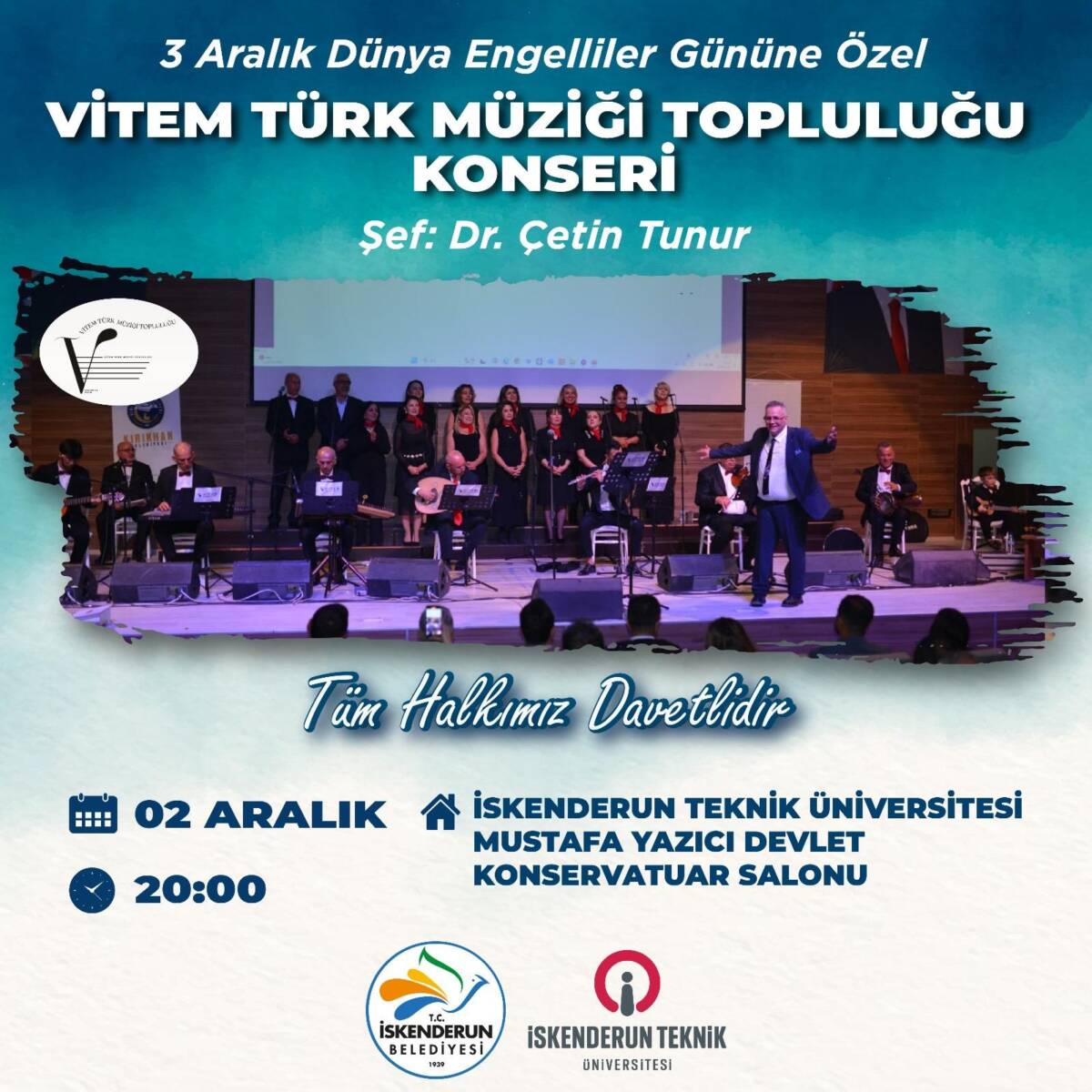 İskenderun’da 3 Aralık Dünya Engelliler Günü kapsamında anlamlı bir etkinlik