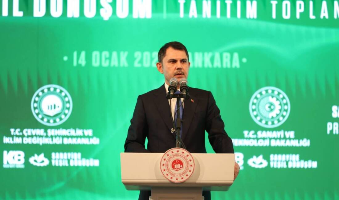 Çevre, Şehircilik ve İklim Değişikliği Bakanlığı, sanayide çevresel performansı artıracak