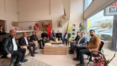 HATSO Başkanı Hikmet Çinçin, Hatay Gazeteciler Cemiyeti ziyaretinde mücbir sebep