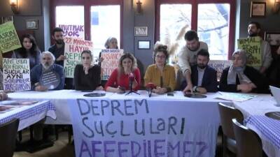 Hatay’da 6 Şubat depremlerinde yakınlarını kaybeden aileler, 11. Yargı Paketi’ndeki
