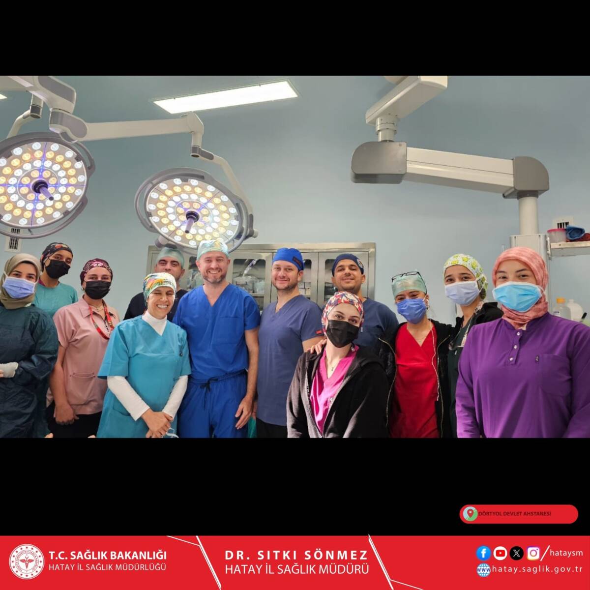 Dörtyol Devlet Hastanesi’nde V-NOTES cerrahisi ile gerçekleştirilen ilk ameliyat başarıyla