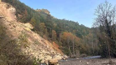 Hatay’ın Dörtyol ilçesine bağlı Kuzuculu Mahallesi Geçilmez Kanyonu bölgesinde meydana