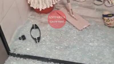 Hatay’ın Gülderen Mahallesi’ndeki TOKİ konutlarında büyük bir tehlike atlatıldı. DC