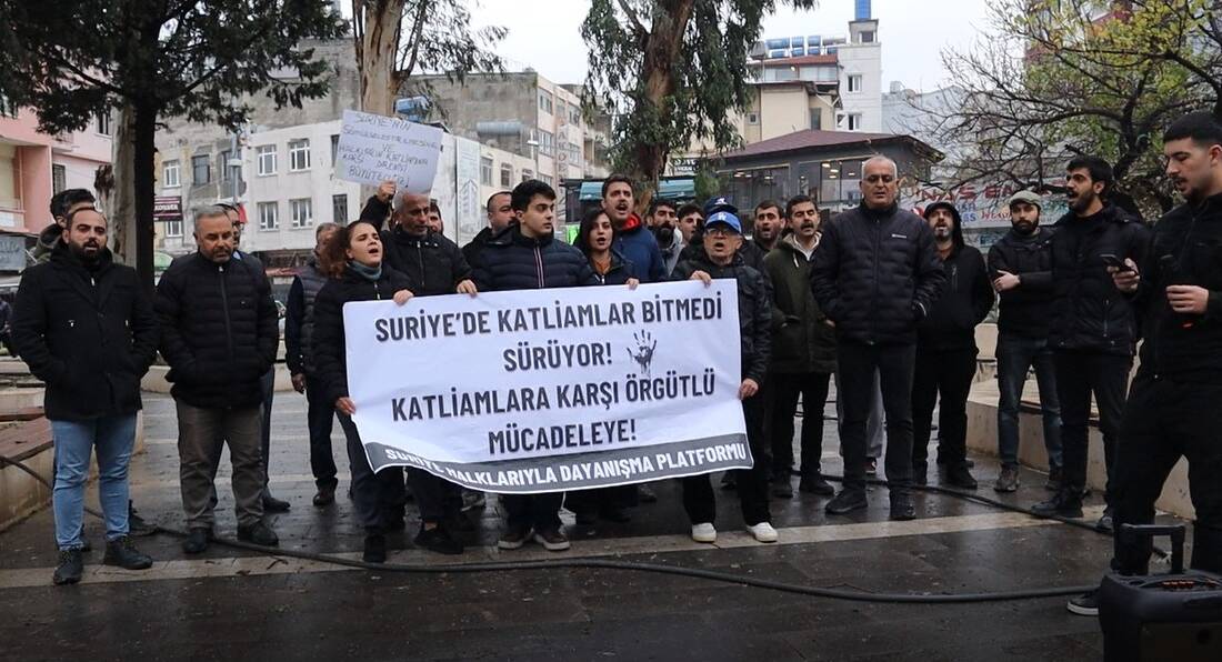 Samandağ’dan çağrı: “Bu sessizlik soykırımı büyütür” Suriye Halklarıyla Dayanışma Platformu, Suriye’de Alevilere ve diğer ezilen topluluklara