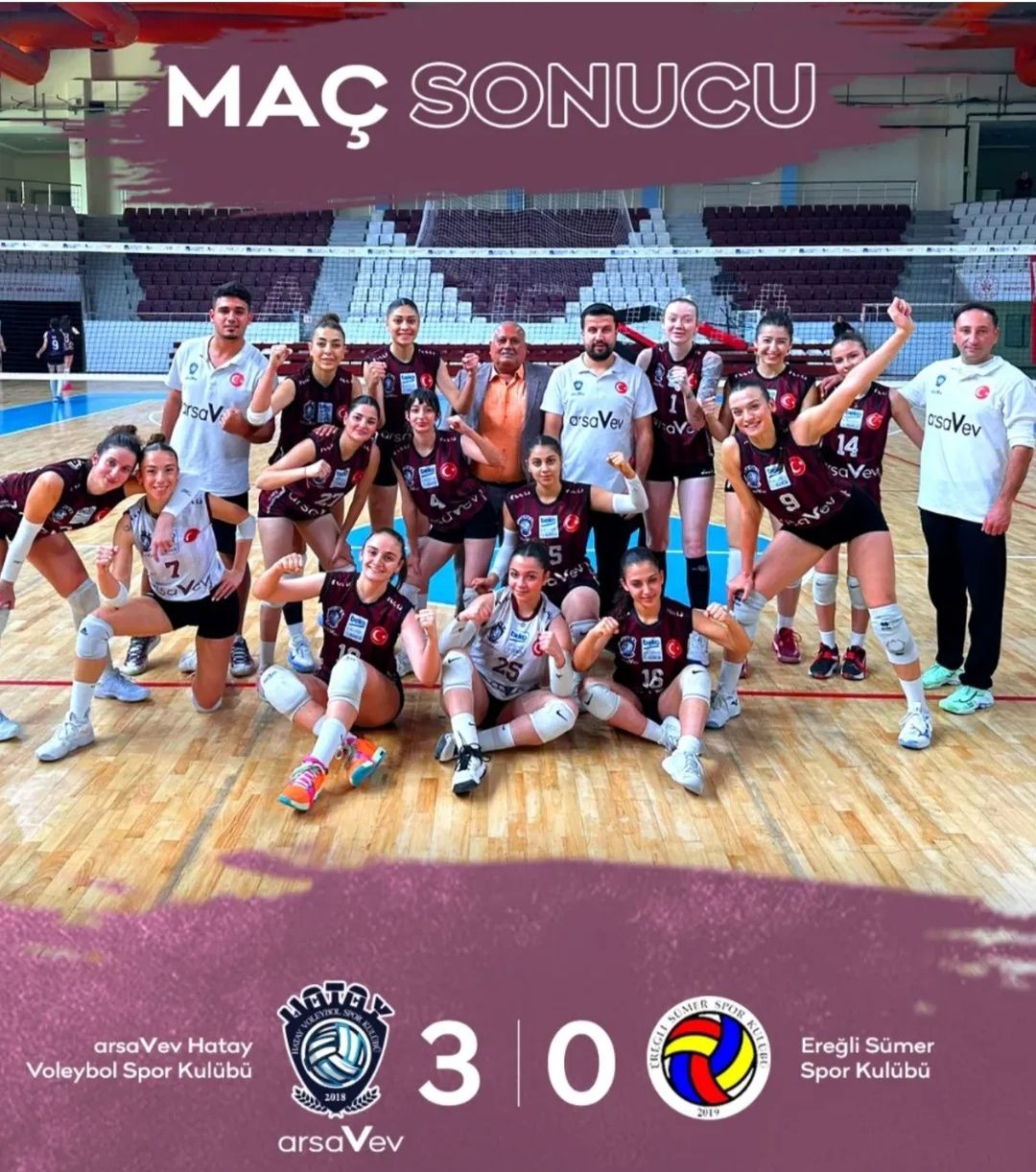 Hatay Arsavev Kadın Voleybol Takımı, Birinci Türkiye Ligi hedefi doğrultusunda