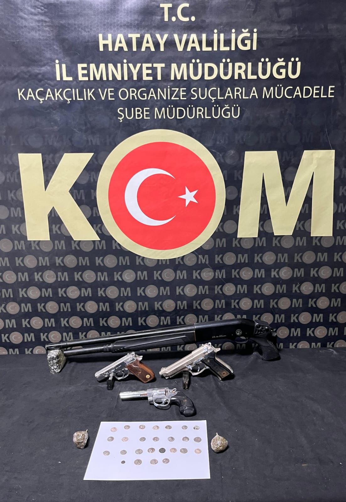 Hatay Emniyet Müdürlüğü ekipleri, kaçakçılıkla mücadele kapsamında yürüttükleri çalışmalar sonucu