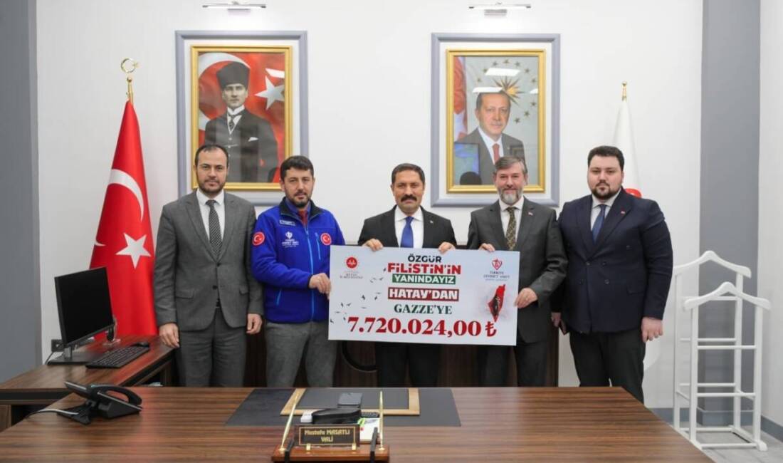 Hatay’dan Gazze’ye 7,6 Milyon TL Bağış Hatay’da Türk Diyanet Vakfı öncülüğünde düzenlenen yardım kampanyasında Gazze için