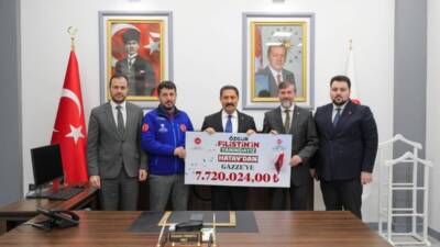 Hatay’dan Gazze’ye 7,6 Milyon TL Bağış Hatay’da Türk Diyanet Vakfı öncülüğünde düzenlenen yardım kampanyasında Gazze için