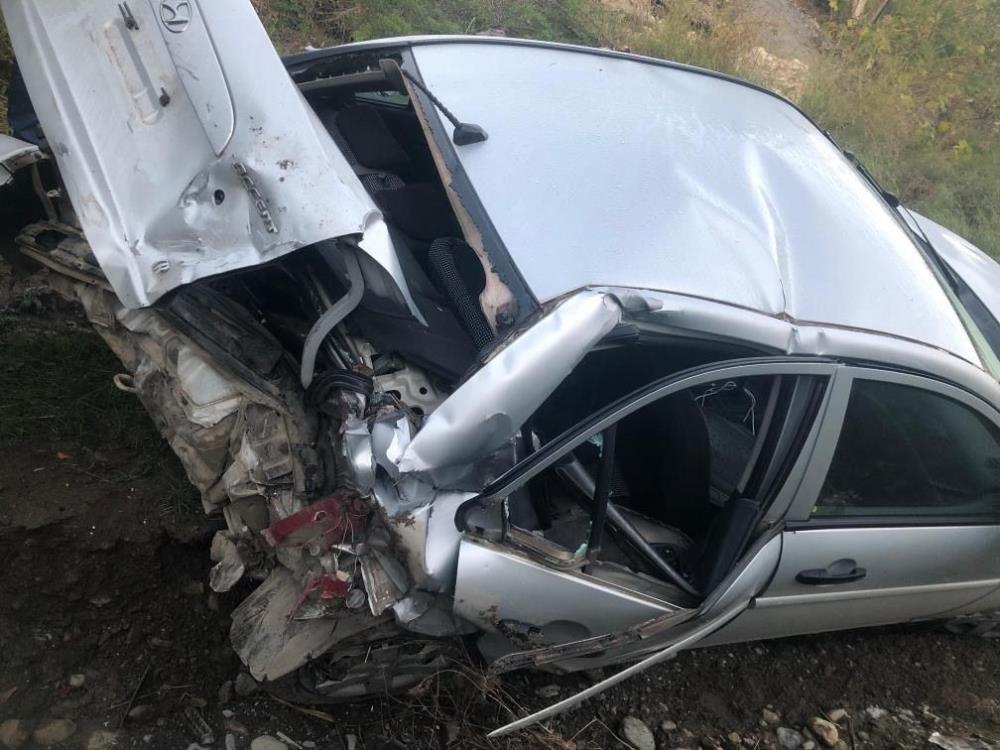 Hatay’da dehşet anları: Otomobil köprüden uçtu