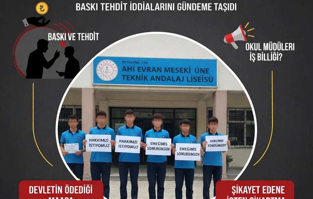 Hatay’ın Reyhanlı ilçesinde meslek lisesi öğrencileri, staj kapsamında devlet tarafından