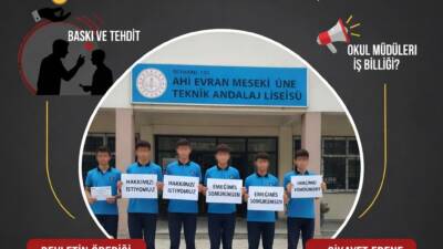 Hatay’ın Reyhanlı ilçesinde meslek lisesi öğrencileri, staj kapsamında devlet tarafından