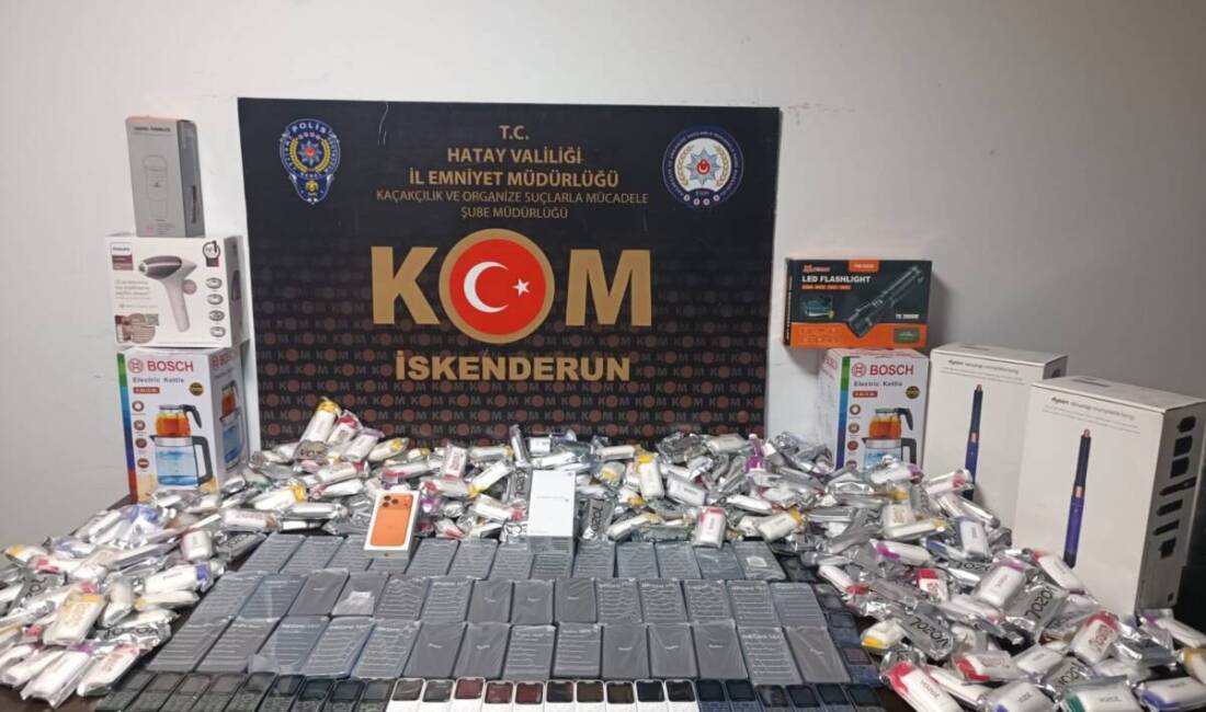 Hatay Emniyet Müdürlüğü ekipleri, kaçakçılıkla mücadele kapsamında yürüttükleri çalışmalar sonucunda