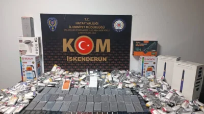 Hatay Emniyet Müdürlüğü ekipleri, kaçakçılıkla mücadele kapsamında yürüttükleri çalışmalar sonucunda