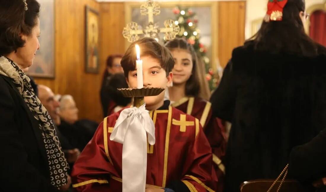 Hatay’da Noel dolayısıyla Antakya ve İskenderun ilçelerindeki Ortodoks kiliselerinde ayin