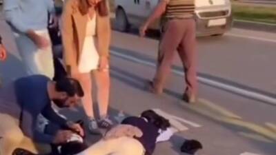 Hatay’da yaya geçidinde meydana gelen trafik kazasında, yolun karşısına geçmeye