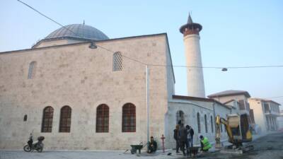 Hatay’da depremde yıkılan Habibi Neccar Camii, restorasyon çalışmalarının tamamlanmasıyla birlikte