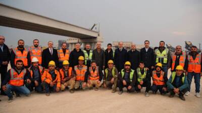 Antakya Çevre Yolu üzerinde yapımı süren Habibi Neccar Farklı Seviyeli