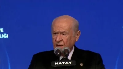 Milliyetçi Hareket Partisi (MHP) Genel Başkanı Devlet Bahçeli, Hatay’da düzenlenen