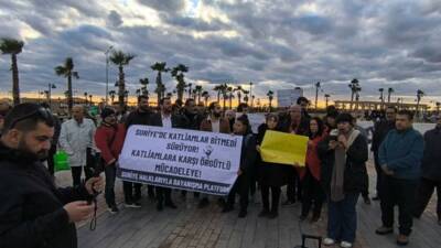 Hatay’ın Samandağ ilçesinde bulunan Hz. Hızır Parkı’nda Suriye Halklarıyla Dayanışma