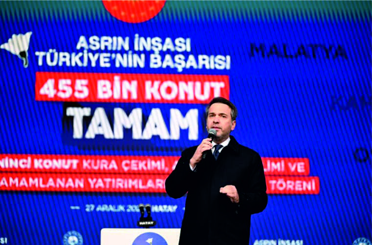 Alparslan Bayraktar, Kahramanmaraş merkezli 6 Şubat depremlerinden etkilenen 11 ilde