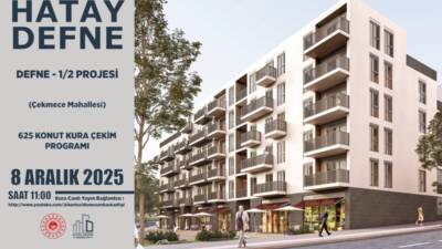 Hatay’da kentsel dönüşüm kapsamında tamamlanan iki büyük projede kura çekimi