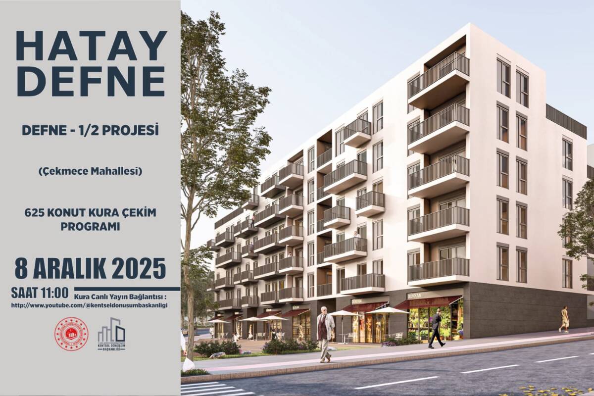 Hatay’da kentsel dönüşüm kapsamında tamamlanan iki büyük projede kura çekimi